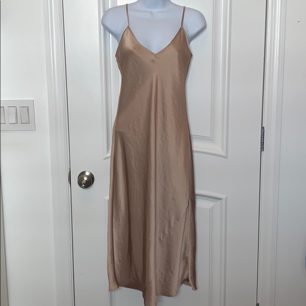 Gold Aritzia Slip Dress - Picture 2 of 4